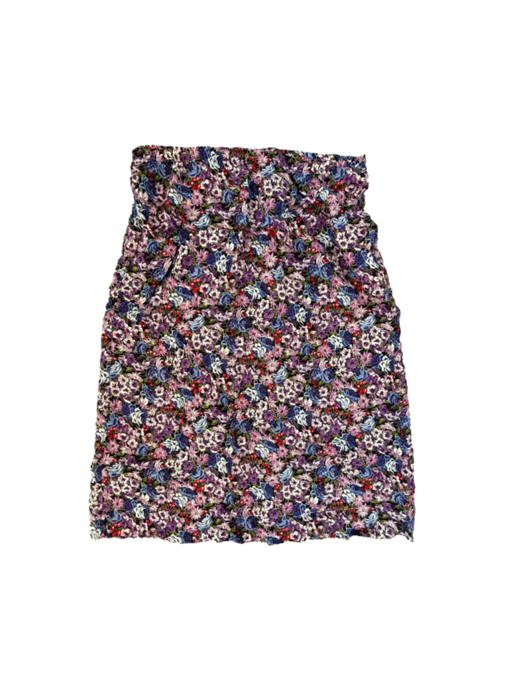Vintage 70s 80s Sears Floral Midi Skirt Union Made ILGWU Size 10